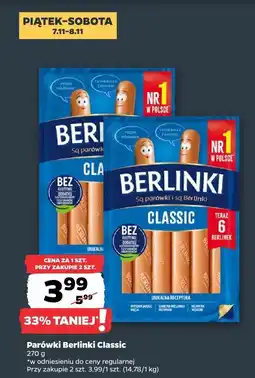 Netto Parówki Berlinki Classic Morliny oferta