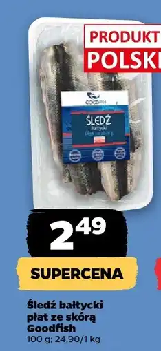 Netto Śledź bałtycki płat ze skórą Goodfish oferta