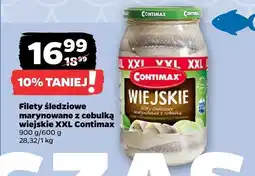 Netto Filety śledziowe marynowane z cebulką wiejskie XXL Contimax oferta