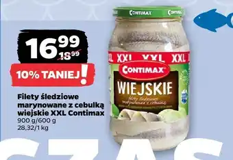 Filety śledziowe marynowane z cebulką wiejskie XXL Contimax