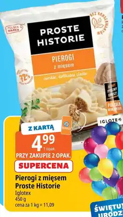 E.Leclerc Pierogi z mięsem Iglotex Proste Historie oferta