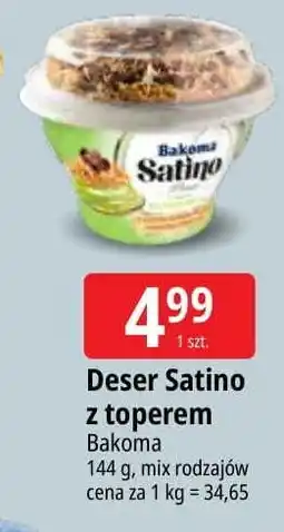 E.Leclerc Deser z ciastem śmietankowym Bakoma Satino oferta