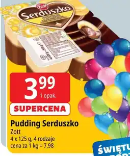 E.Leclerc Pudding czekoladowy z sosem waniliowym Zott Serduszko oferta