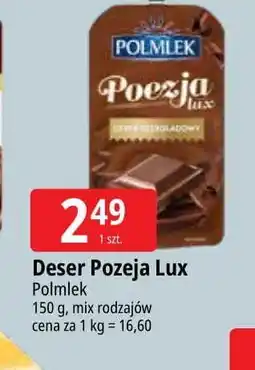 E.Leclerc Deser mleczny czekoladowy z bitą śmietaną Polmlek Poezja oferta