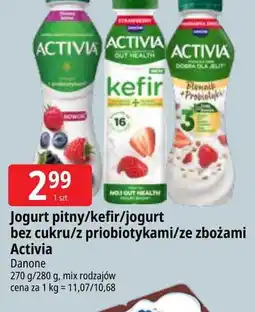 E.Leclerc Kefir truskawkowy Danone Activia oferta