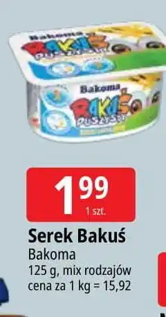 E.Leclerc Serek kremowy waniliowy Bakoma Bakuś oferta