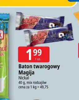 E.Leclerc Baton twarogowy z nadzieniem czarnej jagody Magija oferta