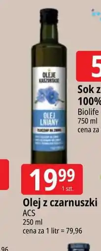 E.Leclerc Olej z czarnuszki Oleje Kaszubskie oferta
