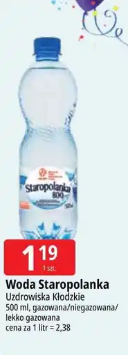E.Leclerc Woda lekko gazowana Staropolanka 800 oferta