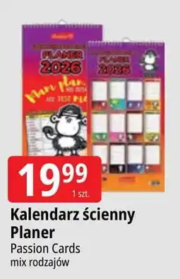 E.Leclerc Kalendarz ścienny Passion Cards oferta