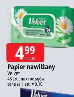 E.Leclerc Papier toaletowy nawilżany rumianek & aloe vera Velvet oferta