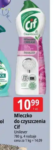 E.Leclerc Mleczko do czyszczenia z mikrokryształkami pink flowers Cif Cream oferta