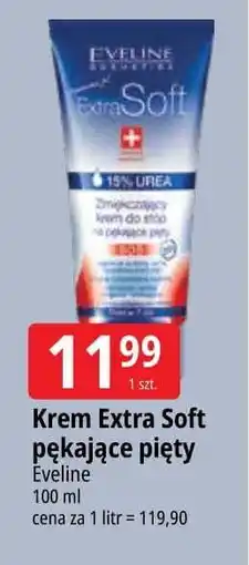 E.Leclerc Krem zmiękczający do stóp 15% urea Eveline Extra Soft oferta