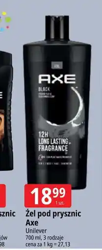 E.Leclerc Żel pod prysznic Axe Black oferta