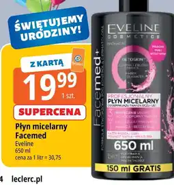 E.Leclerc Płyn micelarny profesjonalny 3w1 Eveline Facemed+ oferta