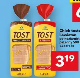 Lewiatan Chleb tostowy Lewiatan pełnoziarnisty, pszenny 500 g oferta