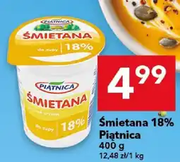 Lewiatan Śmietana 18% Piątnica 400 g oferta
