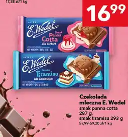 Lewiatan Czekolada mleczna E. Wedel smak panna cotta, smak tiramisu oferta