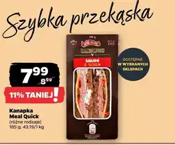 Netto Kanapka, różne rodzaje Meal Quick oferta