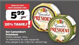 Netto Ser Camembert różne rodzaje President oferta