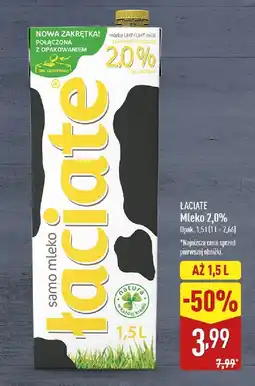 ALDI Mleko Łaciate 2,0% oferta