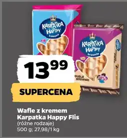 Netto Wafle z kremem Karpatka, różne rodzaje Happy Flis oferta