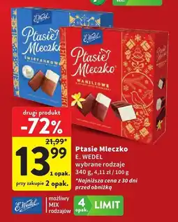 Intermarche Ptasie Mleczko waniliowe E. Wedel oferta