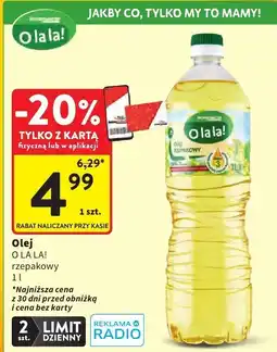 Intermarche Olej rzepakowy O la la! oferta
