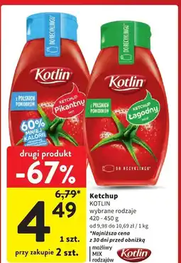Intermarche Ketchup Kotlin łagodny oferta