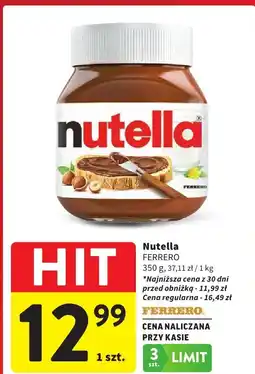 Intermarche Krem czekoladowy Nutella Ferrero oferta