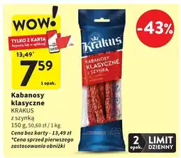 Intermarche Kabanosy klasyczne KRAKUS oferta
