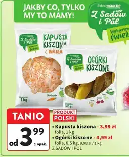 Intermarche Ogórki kiszone folia Z Sadów i Pól oferta