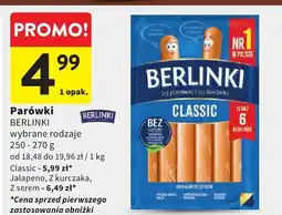 Intermarche Parówki BERLINKI wybrane rodzaje Classic oferta