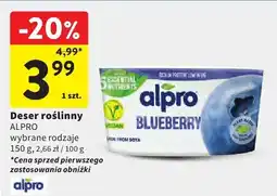 Intermarche Deser roślinny Alpro blueberry oferta