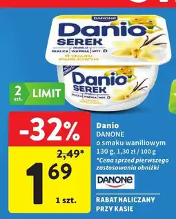 Intermarche Serek Danio Danone waniliowy oferta