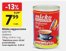 Intermarche Mleko zagęszczone Gostyń słodzone oferta