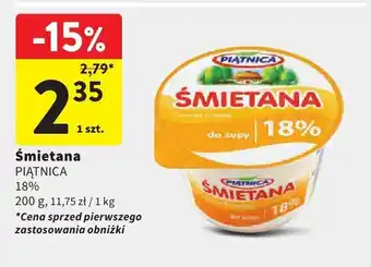 Intermarche Śmietana Piątnica 18% oferta