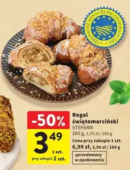 Intermarche Rogal świętomarcińki Stefarm 200 g, 1,75 zł / 100 g oferta