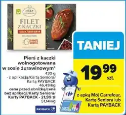 Carrefour Pierś z kaczki wolnogotowana oferta