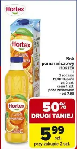 Carrefour Sok pomarańczowy HORTEX oferta