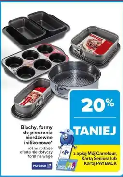 Carrefour Blachy, formy do pieczenia nierdzewne i silikonowe oferta