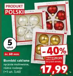 Kaufland Bombki szklane oferta