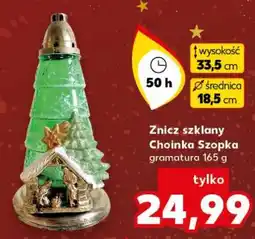 Kaufland Znicz szklany Choinka Szopka oferta