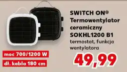 Kaufland SWITCH ON Termowentylator ceramiczny SOKHL1200 B1 oferta