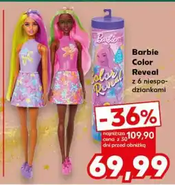 Kaufland Barbie Color Reveal z 6 niespodziankami oferta