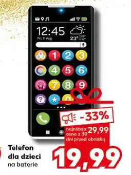 Kaufland Telefon dla dzieci na baterie oferta