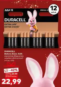 Kaufland DURACELL Baterie Basic AAA oferta