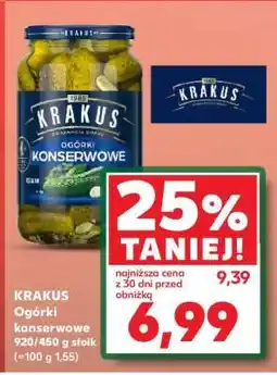Kaufland KRAKUS Ogórki konserwowe 920/450 g słoik oferta