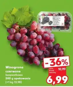 Kaufland Winogrona czerwone bezpestkowe 500 g opakowanie oferta