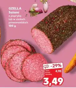 Kaufland GZELLA Salami z papryką lub w ziołach prowansalskich 100 g oferta